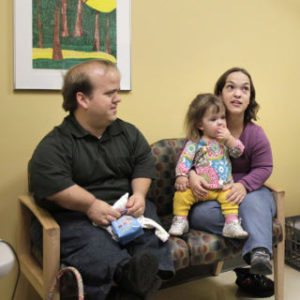 Doctor with patients