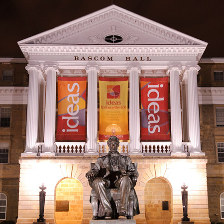 Bascom Hall at night
