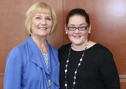 Marijo Bunbury and Teresa Palumbo, Waisman Center communications manager