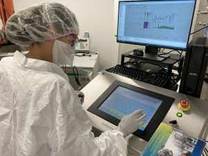 A bioreactor like the one in which antibodies for a drug developed to treat and prevent COVID-19 will be produced