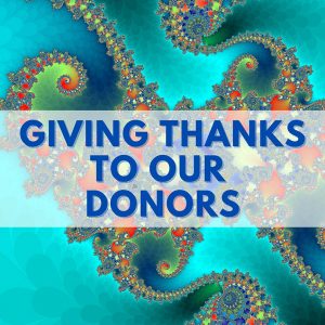Giving thanks for our donors