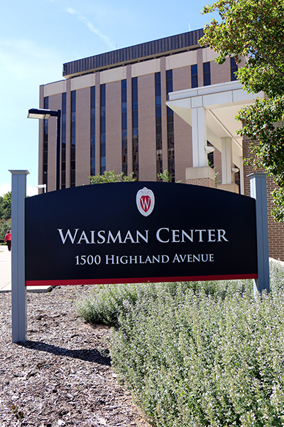 Waisman Center Plaza Sign