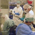 Scientists in the Cell Processing suite