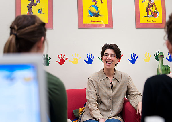 Jenny Saffran at the Infant Learning Lab