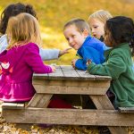 Model Services - Children at picnic table