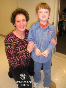 Ruth Litovsky, PhD with young child with cochlear implants
