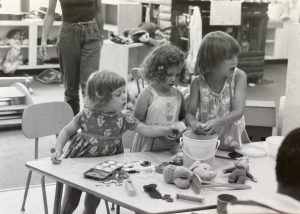 Kids playing in the WECP during the program’s first couple of years.