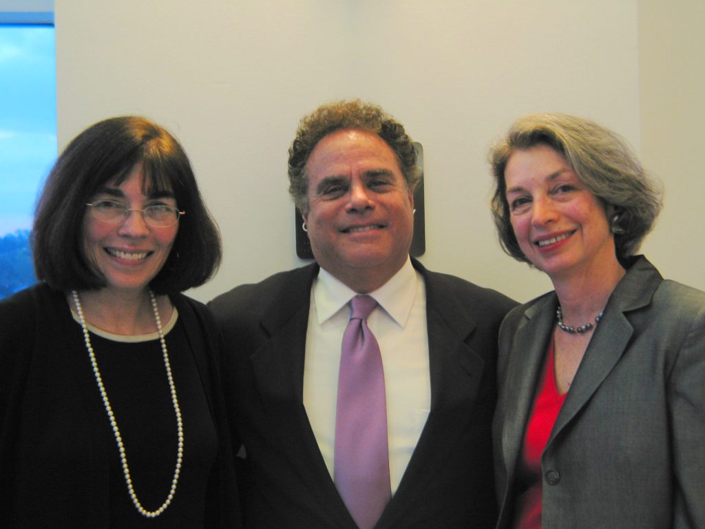 At the 2005 Spring Benefit Concert; Marsha Mailick, pianist Jeffrey Siegel, and Judith Ward