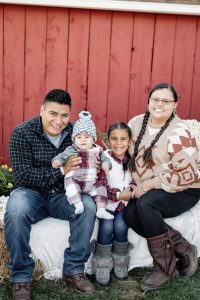Maeghan Murie with her daughter Karalyn, son Misael, and husband Edgar