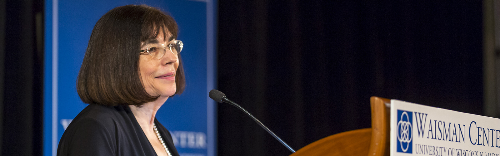 Marsha Mailick speaks at the 40th anniversary gala